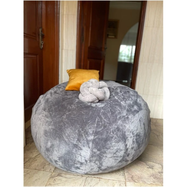 Bean Bag Chair - Grey - Image 5
