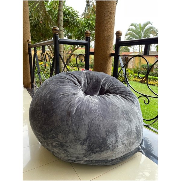 Bean Bag Chair - Grey - Image 3