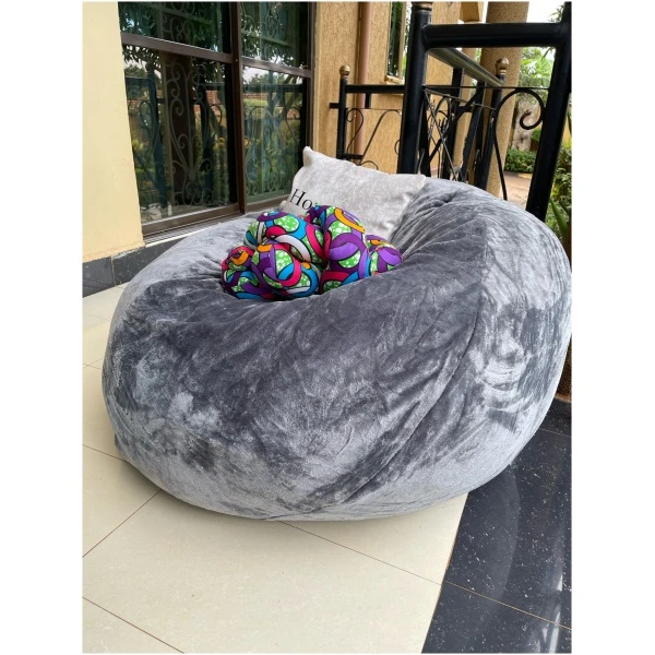 Bean Bag Chair - Grey - Image 2